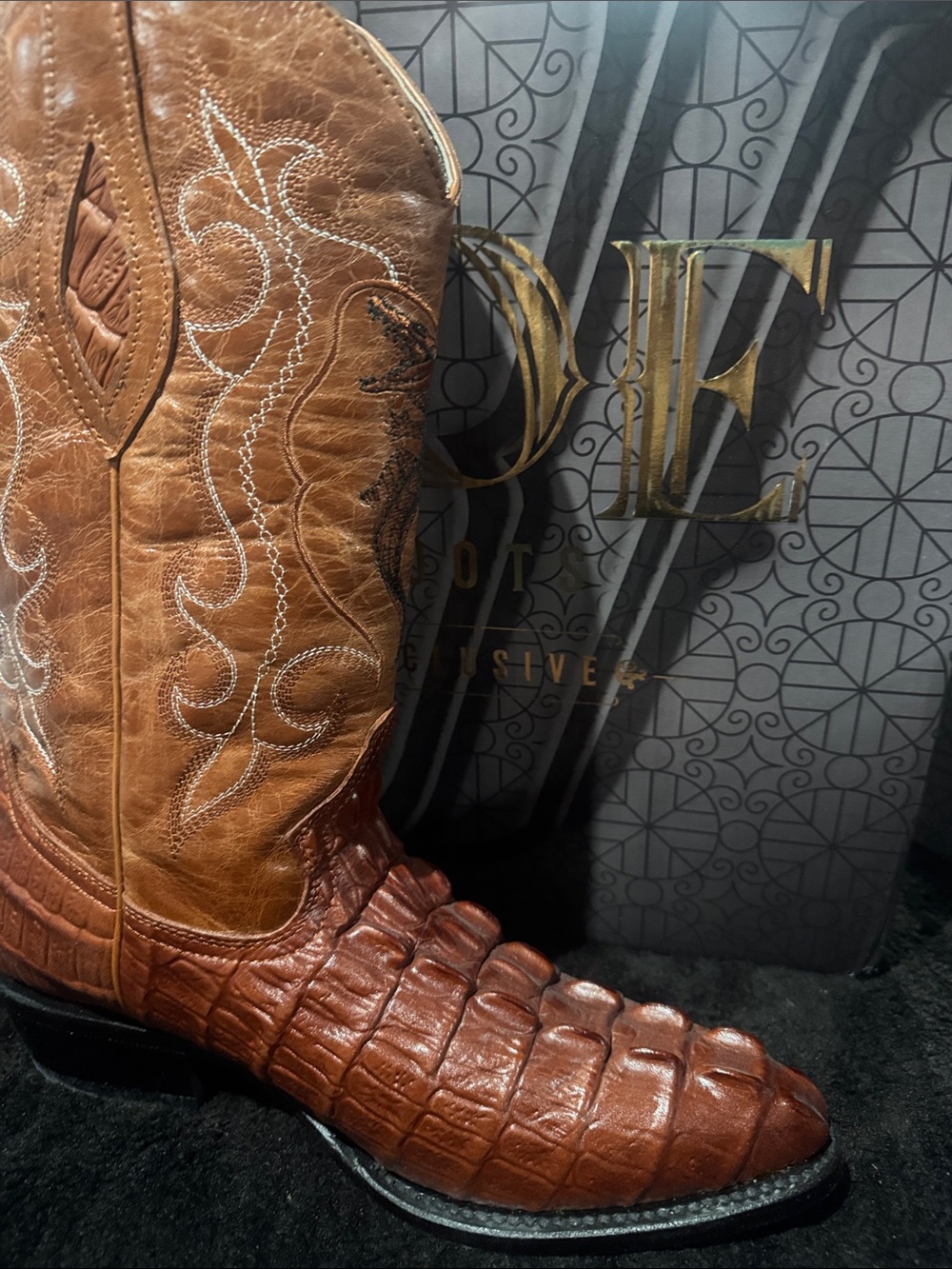 Men’s Joe Boots Caiman Print J-Toe Boots